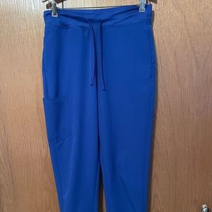 Mandala 9 Pocket High Waisted Jogger Scrub Pant - Galaxy Blue